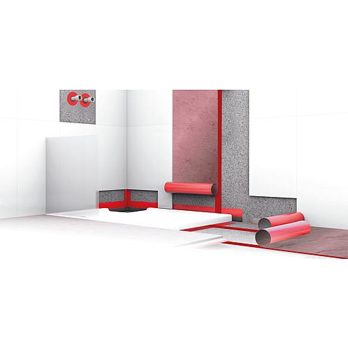 Set complet étanchéité salle de bains mur jusqu’à 6 m² Anwendung 1