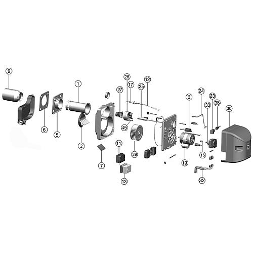 Pièces de rechange adaptables sur Brûleurs Intercal BNR 100 / 110 Standard 1