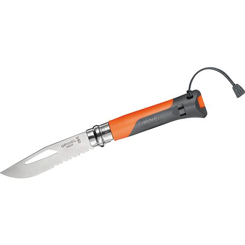 Couteaux de poche OPINEL 254269 No 08 Outdoor, acier inoxydable, manche orange