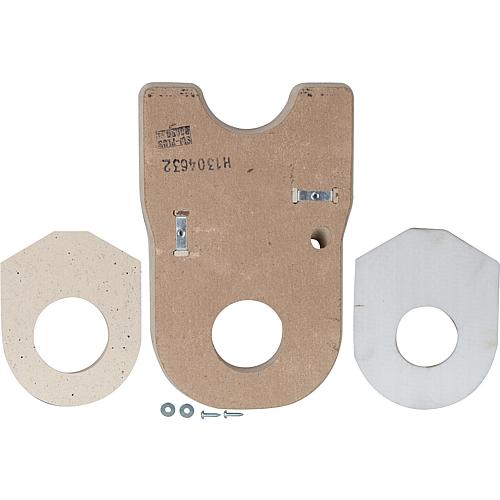 Protection thermique kit porte e brûleur, convient pour Buderus/Sieger: G115-17/28/34 BE RLU, G115-21/28/34 V2, G115-25/32/40 WS V2, G115/21/28/34 BE V3 Standard 1