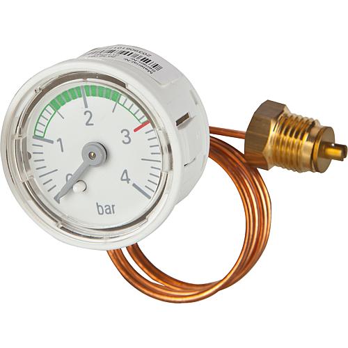 Manomètre, convient pour Wolf: GB-E, GB-E-S, GB-EK, GBEK-S, GB-E-S, GB-EK-S, TGB-11, TGB-20, TGB-K-20, TGB-40, TGB-60, GU-2E, ... Standard 1