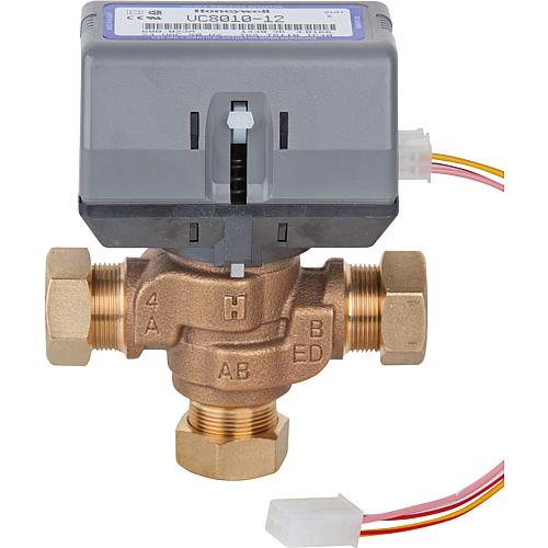 Distributeur à trois voies avec moteur, compatible Buderus/Sieger : GB112/GB122/GB132T/GB142-15/30/45, U112/U114/U122/U124 Standard 1