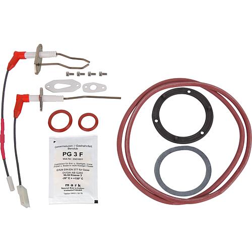 Kit de maintenance pour Wolf CGB-2-14, CGB2-20, CGB-2K-20, CGB-2-24, CGB-2K-24 après 01.2016 et après passage à un nouveau couvercle de chambre de combustion
 Standard 1