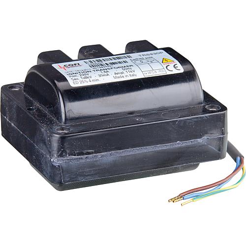 Transformateur d'allumage, convient pour Riello: 191T1, 436M, 605T1, 606T1, 521T1 Standard 1