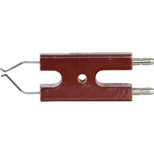 Electrode double d'allumage, convient pour De Dietrich: DE 41 R D Standard 1