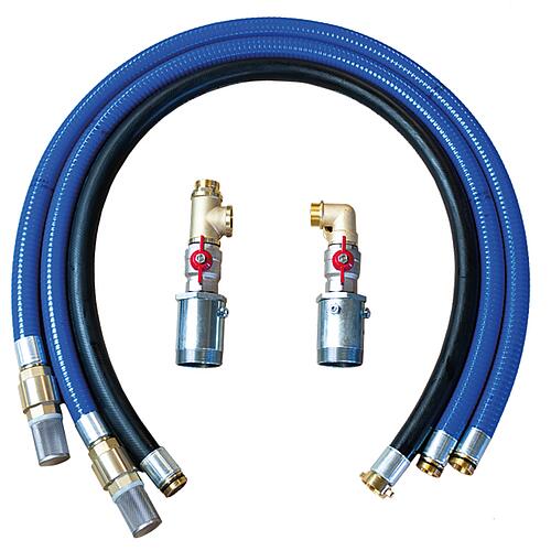 Set de tuyaux de raccordement Pompes en haut pour 2 x réservoir de stockage 1000l
