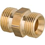 Nipple double; 2 côtés DN 10 (3/8") avec cône interne 60°