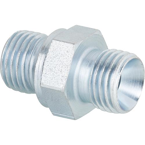 Nipple special 1/4" cyl. x 1/4" cone interieur pour flexible fuel Oertli, Mainflamme, Cuenod