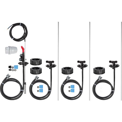 Kit de preleve. pour robinetterie quadruple Reservoir Dehoust PE etTrio 1000- 2000 l avec tube 8x1x755mm