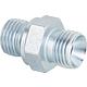 Nipple special 1/4" cyl. x 1/4" cone interieur pour flexible fuel Oertli, Mainflamme, Cuenod
