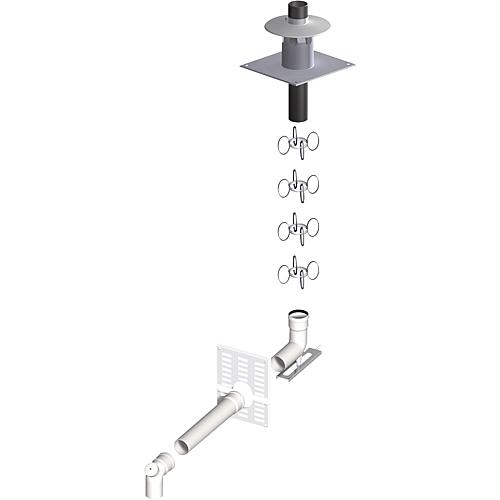 Système d'évacuation plastique (dépendant de l'air ambiant)
Kit de base 4