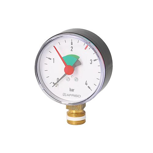 Manometre chauffage 63 mm 3/8" - 2,5 bar - radial