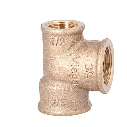 Raccord fileté bronze 
Té inégal