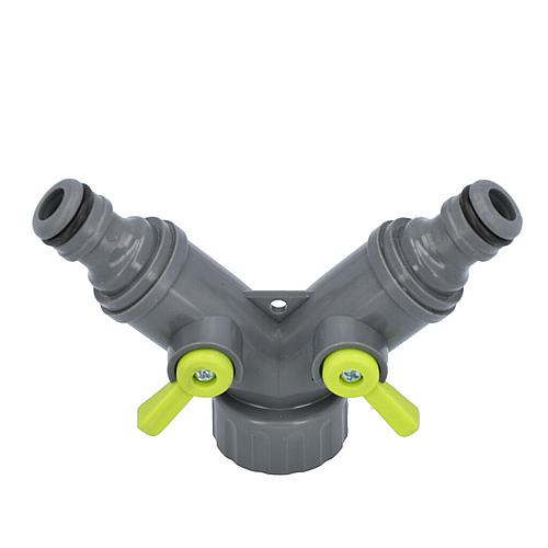 Repartiteur 2 voies 3/4" pour 1/2" robinet d'eau