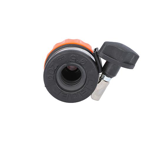 Prise d'eau voleuse-raccord robinet pour sorties plates D=15-20mm, avec bornes