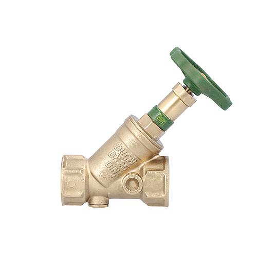 Vanne a siege oblique DIN DVGW avec anti-retour DN 15 1/2" ;