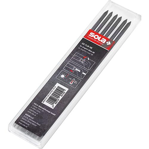 Jeu de mines de rechange Sola TML2 gris pour marqueurs de trous de forage