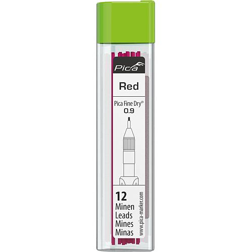 Mines de rechange Rouge HB 7031 pour Fine Dry, Cond=12 Pièce(s)