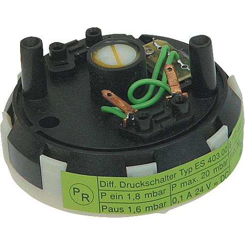 Interrupteur de pression differentiel pour ZSBR/ZWBR Ju.Nr.: 8 717 406 058