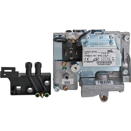 Régulateur de gaz combiné, convient pour Viessmann Vitodens série 300 (35/49/66 kW) et série 333 (26 kW), 2004 jusqu'à 2007, type CGS71DR10 206 V Standard 1