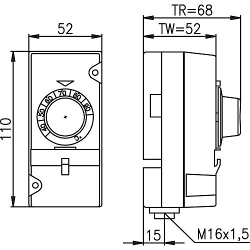 Thermostat de sécurité pour plancher chauffant ATR 83 Standard 2