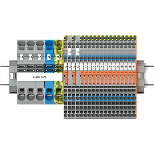 Distributeur principal disjoncteur différentiel sans NS 24 V Anwendung 1