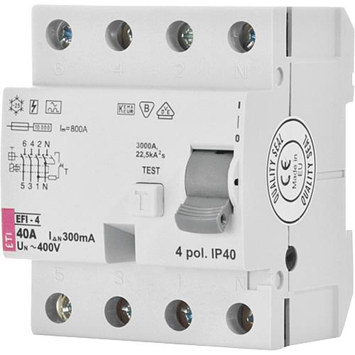 ETI Interrupteur différentiel EFI, 4 pôles, type A - non retardé Standard 1