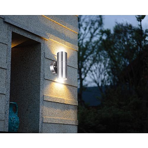 Lampe murale extérieure inox, ronde Anwendung 2
