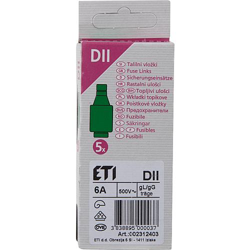 Cartouche fusible ETI Diazed, 5 pièces Standard 2