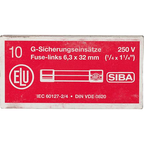 Fusible p courant faible 5 A a action instantanee 1 sachet de 10 pcs, 6,3x32mm