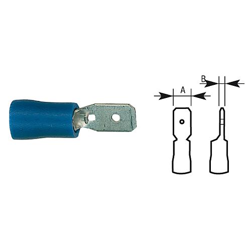 Fiche plate bleue, semi-isolées Anwendung 1