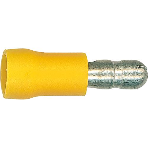 Cosses électriques rondes semi-isolées, jaune Standard 1