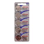 Pile bouton lithium CR 2032 3V 5pcs sous blister