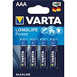 VARTA High Energy Piles V 4903 Blister B4, Micro 1,5V  LR03 emballage 4 pieces