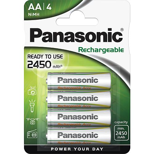 Panasonic, Rechargeable Accu Piles NiMH rechargeables, Mignon, AA Standard 2