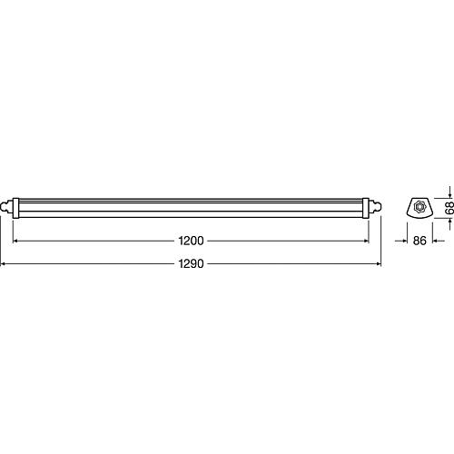 Plafonnier LED étanche Damp Proof compact Anwendung 2