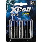 Batterie lithium AA (1,5 V Mignon), 3000 mAh, pack de 4