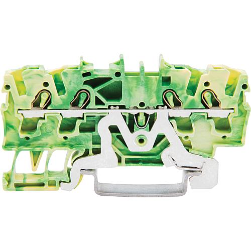 Borne pour conducteur de protection à 4 fils Wago 2002-1407