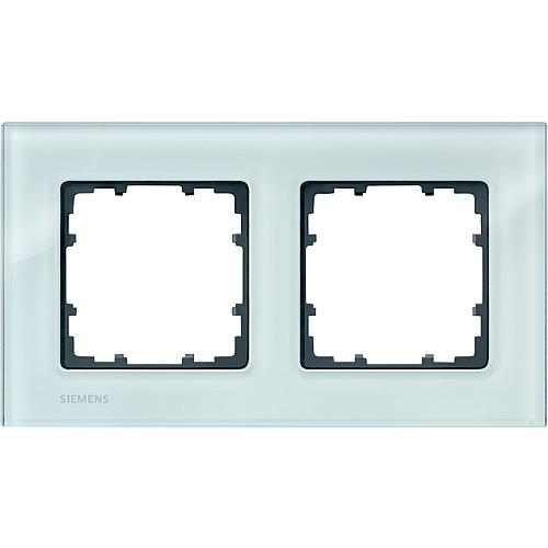  Cadres, DELTA LINE miro, vert cristal, verre véritable Série I-System Standard 2