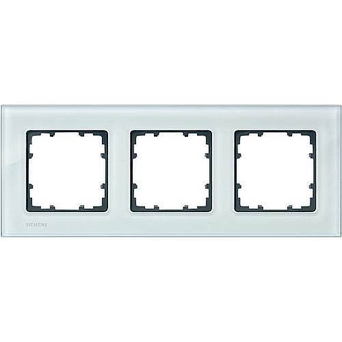  Cadres, DELTA LINE miro, vert cristal, verre véritable Série I-System Standard 3