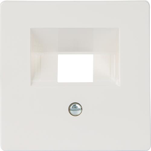 Plaque de recouvrement pour boite de raccordement UAE, blanc titan Peut etre coupee, 68x68mm/1pc
