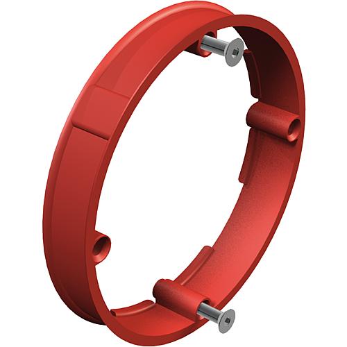 Bague d'ajustement pour mur plein, Ø 70 mm, p = 24 mm, rouge, type UV 70 PA/24, UE = 25 pcs