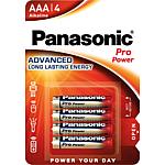 Piles alcalines Panasonic PRO Power, Micro AAA