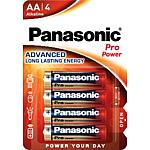 Panasonic, piles acalines PRO Power, Mignon AA