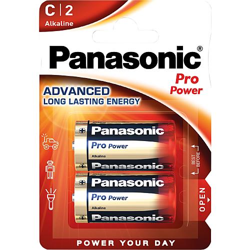 Piles acalines Panasonic PRO Power, Baby C Standard 1