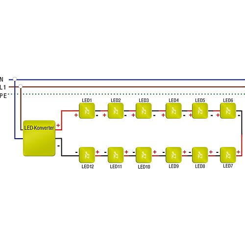 Convertisseur LED 3-7, 2W, non variable Anwendung 1