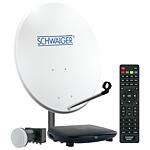 HDTV 4 TN, Full HD : Installation SAT d : 80cm, Quad-LNB + Receiver