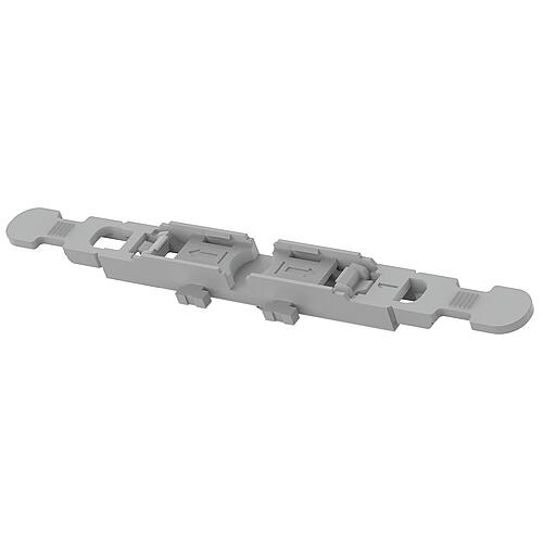 Adaptateur de fixation Wago simple avec décharge de traction pour connecteur de passage avec levier 221-2511, avec pied à verrouil