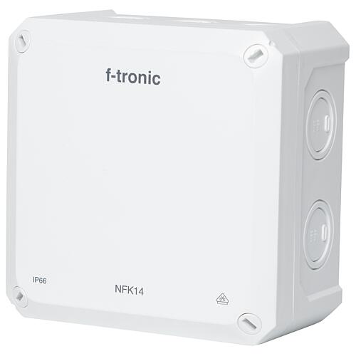 Boîte de dérivation FR 140x140x81mm, encoches d'ouverture IP66, PS, blanc, NFK14ws