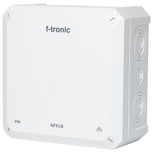 Boîte de dérivation FR 180x180x93mm, encoches d'ouverture IP66, PS, blanc, NFK18ws